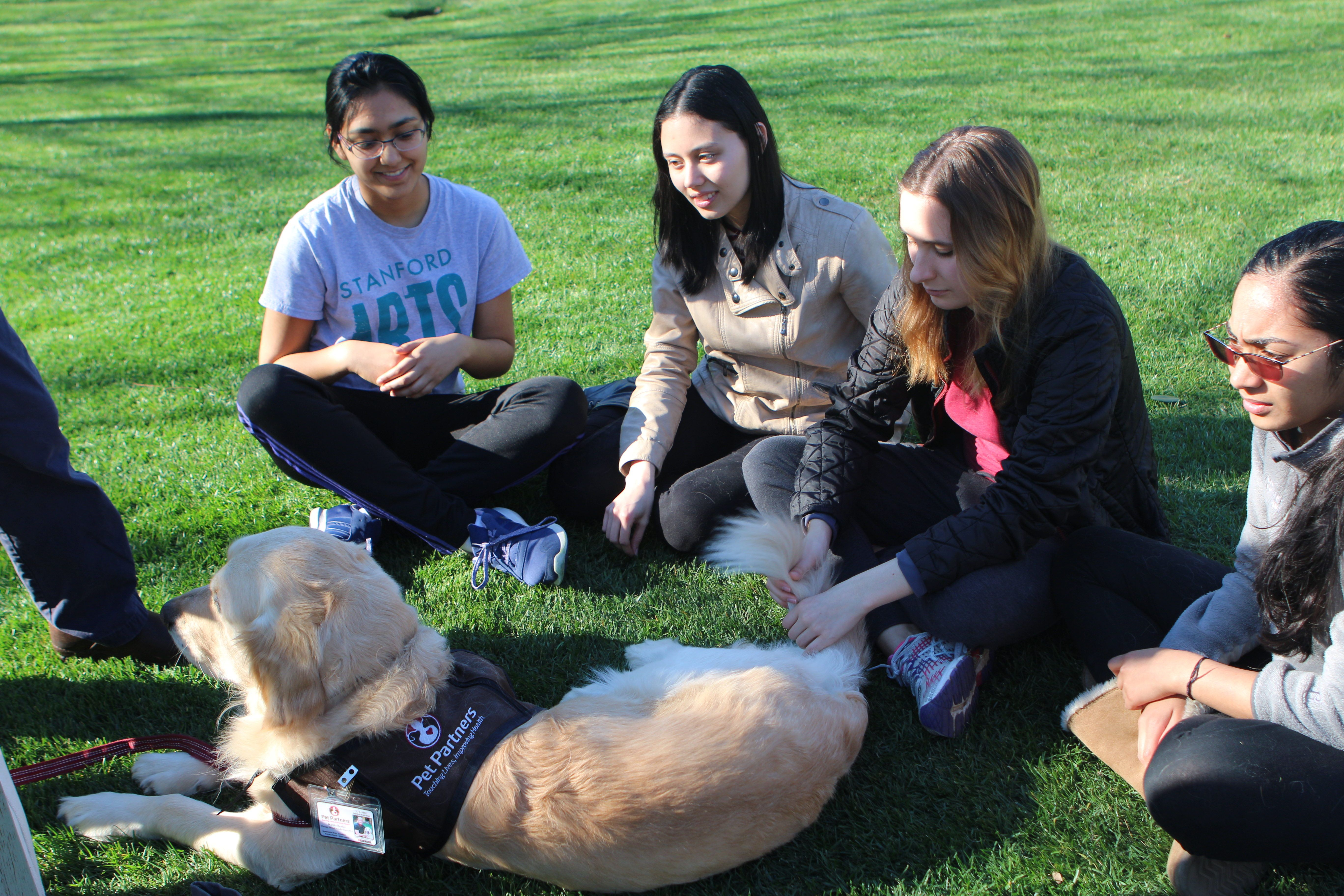 A zoo visits The Farm, Mikaela Berkeley and Tiffany Ong