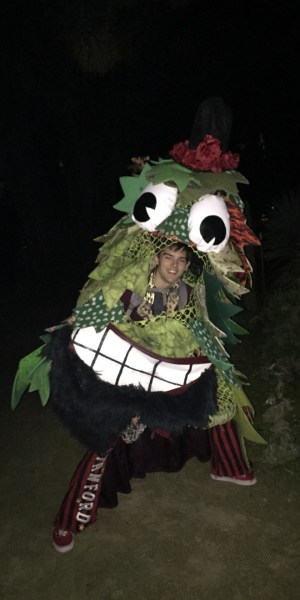 New Stanford Tree Tyler Clark '18 (JOSH KAZDAN/The Stanford Daily).