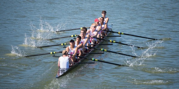 The Stanford men's rowing team matched up against Wisconsin in Connor's Cup, an erg race to raise money for cancer research. While Wisconsin came out on top, over $13,000 raised by the event. (JOHN TODD/isiphotos.com)