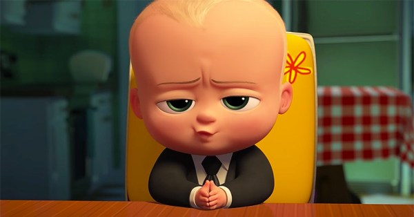 Alec Baldwin voices the eponymous Boss Baby (Courtesy of DreamWorks Animation).