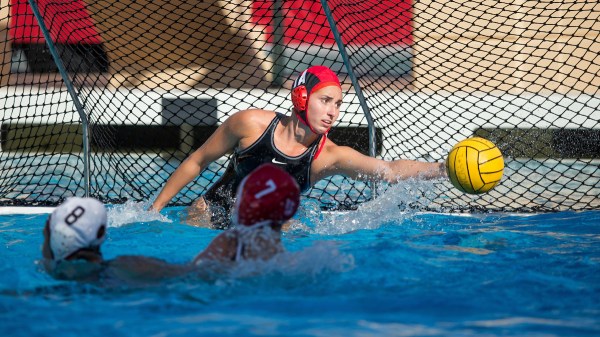 Senior goalkeeper Gabby Stone eclipsed the 500-save career mark on Sunday against Cal with a career-high 15 save effort (BOB DREBIN/isiphotos.com).