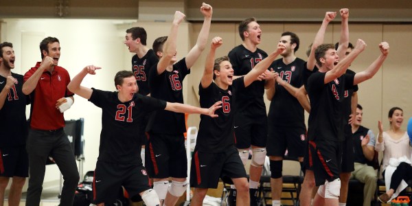 The men's volleyball bench has been a source of energy and strength for the team, with the term "bennergy" being coined to describe the energy shown on the sidelines. (HECTOR GARCIA-MOLINA/isiphotos.com)