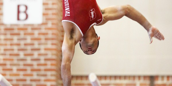 STANFORD, CA; April 1, 2017; Men's Gymnastics, Stanford vs California.