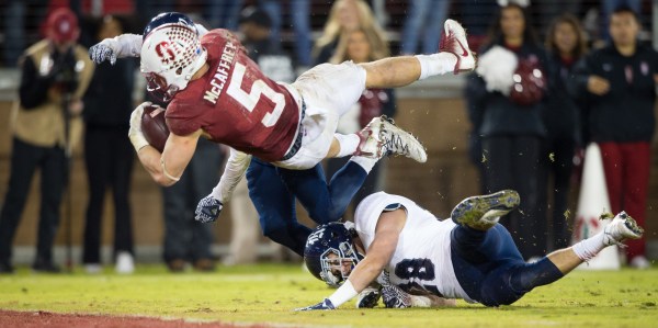 The Carolina Panthers drafted former Cardinal running back and wide receiver Christian McCaffrey in the eighth position in the first round of the 2017 NFL draft (AL CHANG/isiphotos.com).