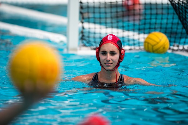 Senior Gabby Stone has proven to be a wall in the net, with a 4.91 goals against average. She was also named to the All-MPSF first team with teammates Jamie Neushul, Maggie Steffens, and Makenzie Fischer. (LYNDSAY RADNEDGE/isiphotos.com)