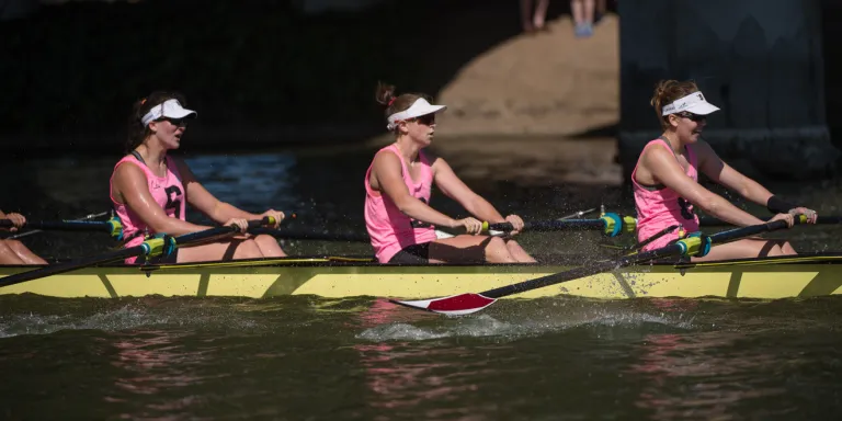 The women's varsity eight came in third at the Pac-12 conference championships on Sunday. The women's rowing team captured the bronze medal in the regatta. (JOHN TODD/isiphotos.com).