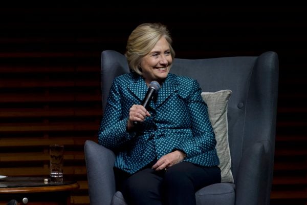 Hillary Clinton visited Stanford on Friday to discuss technology and democracy and the fraught relationship between the two (TIFFANY ONG/The Stanford Daily).