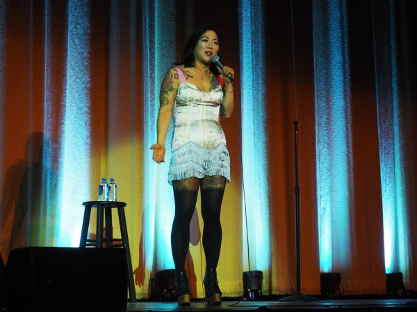 Margaret Cho performs on her "Fresh Off the Bloat" tour at the Castro Theatre in San Francisco. (OLIVIA POPP/The Stanford Daily)