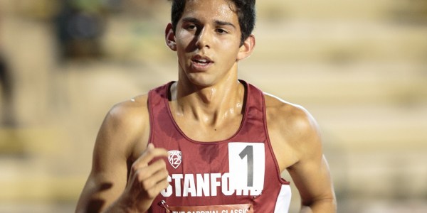 Grant Fisher headlined the Cardinal weekend in Wisconsin, placing second in his season opening race. The sophomore beat his performance from last year by 16 seconds. (JOHN P LOZANO/isiphotos.com)