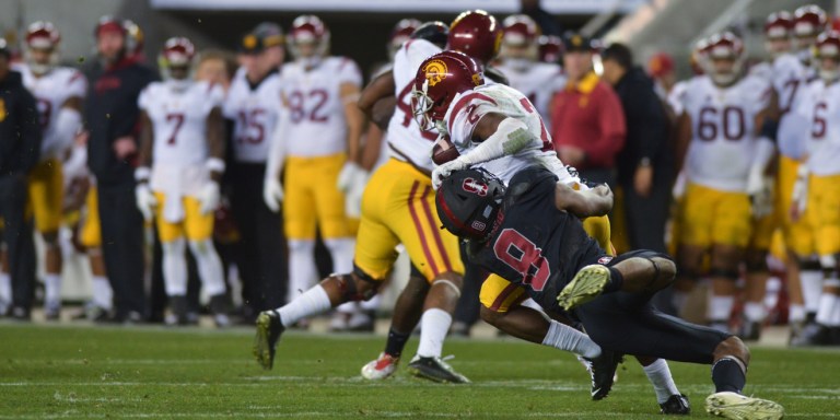 Stanford heads to Corvallis for a Thursday night game against Oregon State. Both the Cardinal and the Beavers are coming off of a bye week. The Cardinal will once again look to Bryce Love to lead the offense. Love still leads the NCAA in rushing yards with 1387. (Sam GIRVIN/ The Stanford Daily)