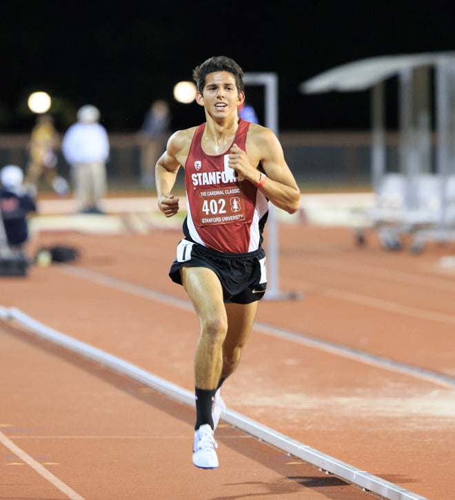 Junior Grant Fisher highlighted the Cardinal weekend at the Pac-12 championship, winning his first individual title. With three runners in the top 4, Stanford men's cross country also took home the team crown. (JOHN P LOZANO/isiphotos.com)