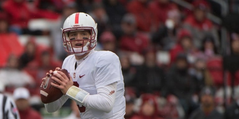 Junior signal caller KJ Costello will look to lead the Cardinal offense to a victory on Friday versus San Diego State. During Costello's first season as a full time starter, he will need to improve on his downfield accuracy. (DON FERIA/isiphotos.com)