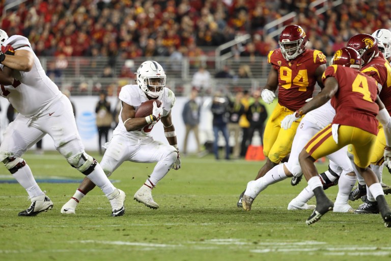 Bryce Love (above) declared himself to be 100 percent healthy ahead of Thursday's Alamo Bowl. The Cardinal will need him to be at the top of his game to take on the stout TCU defense. BOB DREBIN/isiphotos.com