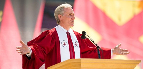 Marc Tessier-Lavigne speaks at graduation