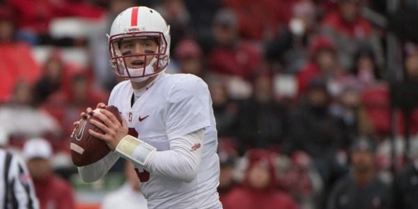 Sophomore quarterback KJ Costello will not participate in spring football after suffering a hip injury. Costello helped lead the team to the Pac-12 Championship game and the program's first appearance in the Alamo Bowl.(DON FERIA/isiphotos.com)