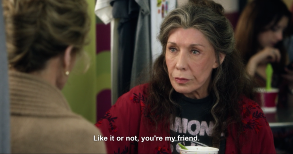 Living with a roommate as told by 'Grace and Frankie screencaps