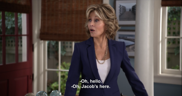 Living with a roommate as told by 'Grace and Frankie screencaps