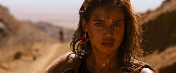 Jen (Matilda Lutz) seeks vengeance for her rape in "Revenge." (Courtesy of Rezo Films)