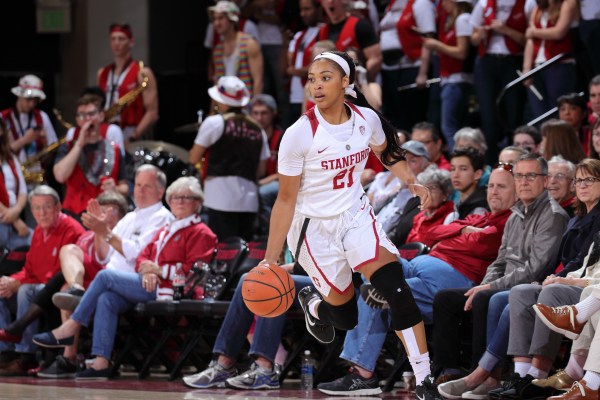 In 22 minutes off the bench, sophomore DiJonai Carrington scored 13 points, grabbed six rebounds and had one steal in the win over USC in the Pac-12 Tournament.(BOB DREBIN/isiphotos.com)