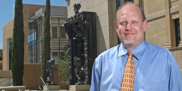 Courtesy of David Magnus, director Center of Bioethics, Stanford, in front of Rodin's Gates of Hell