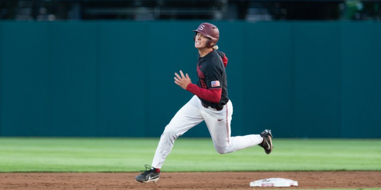 Stanford, California - April 26, 2018: Stanford Baseball loses to Cal 4-3 at Sunken Diamond in Stanford, California.