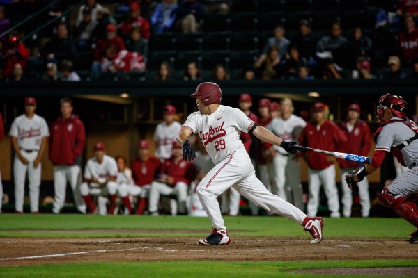 Brandon Wulff (3-for-4) was one of Stanford's few hitters who managed to get out of the team's weekend-long offensive slump in its season-ending 5-2 loss to Fullerton. (BOB DREBIN/isiphotos.com)