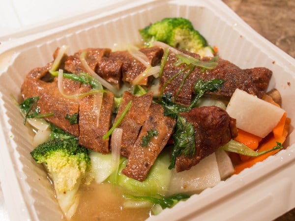 Veggie duck is a signature dish at Garden Fresh, a vegan Chinese restaurant (RANDY FUNG/FLICKR).