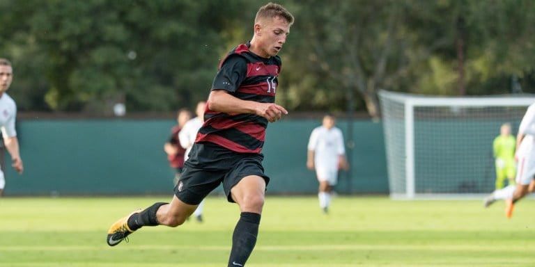 Freshman forward Zach Ryan (above) scored the first goal of the night for the Cardinal, which was his fifth of the season. (JIM SHORIN/isiphotos.com)