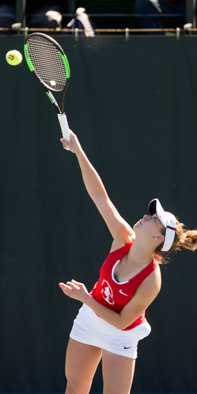 Sophomore Michaela Gordon (above) is the reigning ITA regional champion, having claimed the singles tournament last year as a freshman. She looks to repeat this weekend. (DAVID BERNAL/isiphotos.com)