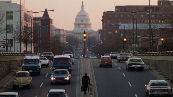 In "Being There," Hal Ashby asserts that politics are absurd (Courtesy of Warner Bros. Pictures and The Criterion Collection).