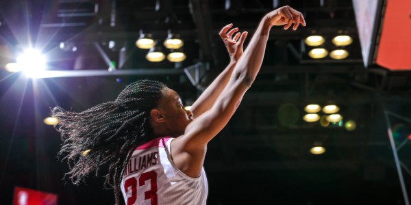 Sophomore guard Kiana Williams (above) scored 14 points and the led the team with 3 assists in 18 minutes. She was 5-8 from the field and 3-5 from behind the arc as the women won their season opener. (BOB DREBIN/isiphotos.com)