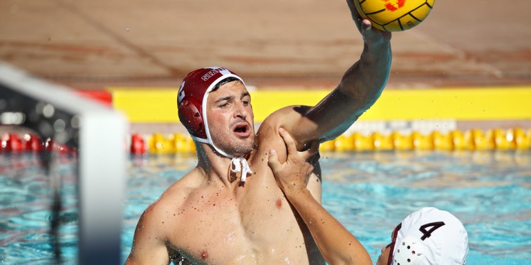 Sophomore Tyler Abramson (above) is having a great season for the Cardinal, and scored 4 goals in a tight match-up against California. Abramson and the Cardinal will look for continued success in the critical MPSF tournament this upcoming weekend. (HECTOR GARCIA-MOLINA/isiphotos.com)