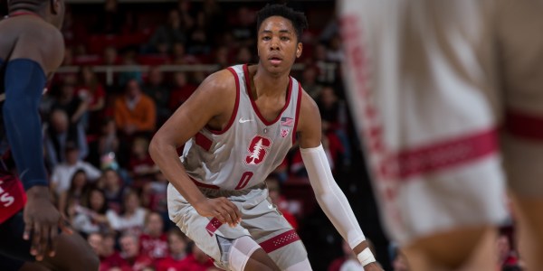 Sophomore forward KZ Okpala (above) ranks third in the Pac-12 in three-point percentage (.451) and second in points per game (17.9). (BOB DREBIN/isiphotos.com)