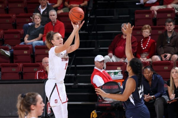 Senior forward Alanna Smith (above) scored a team-leading 23 points in Monday's 72-63 victory over BYU in the second round of the NCAA Tournament. (BOB DREBIN/isiphotos.com)