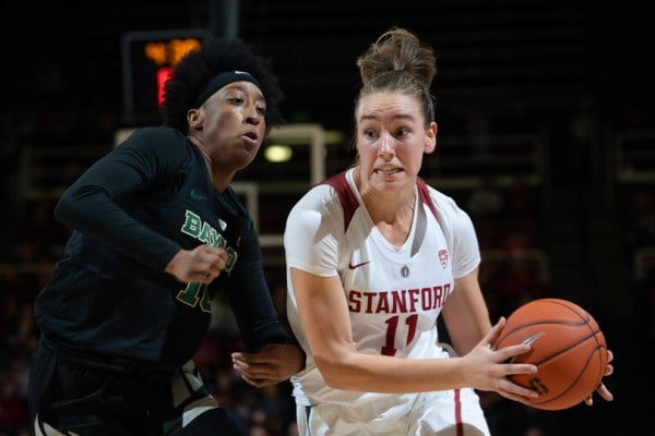 Senior forward Alanna Smith (#11 above) was recently named the tenth academic All-American in program history. (DON FERIA/isiphotos.com)