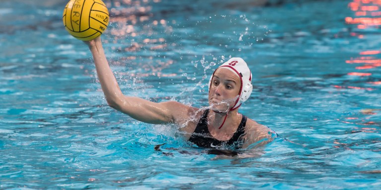 Junior driver Makenzie Fischer (above) leads the MPSF Conference in both average goals per game (4.27) and total goals (47). (KAREN AMBROSE HICKY/isiphotos.com)