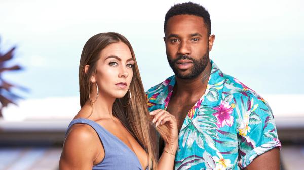 On "Temptation Island," Nicole wonders whether she really loves Karl, her boyfriend of two years (JOHN TSIAVIS/USA Network).