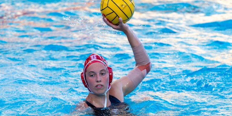 Senior Madison Berggren (above) and sophomore Sarah Klass were Stanford's top scorers of the match with four goals each. Berggren grabbed the first goal of the match en route to a dominating 17-1 Cardinal victory over the Broncos. (JOHN P. LOZANO/isiphotos.com)