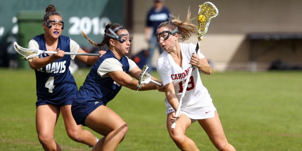 Sophomore Ali Baiocco (above) was named the Pac-12 Offensive Player of the Week on Monday after she scored a team-leading and career high seven points in the team's 16-13 win at Albany last Friday. (HECTOR GARCIA-MOLINA/isiphotos.com)