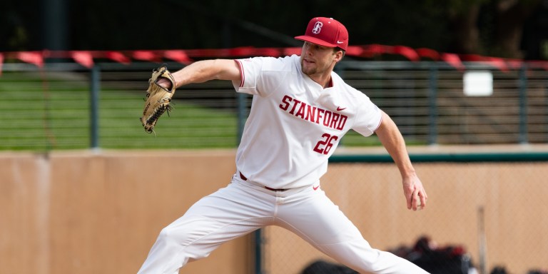 Junior LHP Erik Miller (above) pitched a gem on a rainy Sunday afternoon in Stanford's 9-0 victory over Texas. Miller went six total shutout innings. (JOHN P. LOZANO/isiphotos.com)