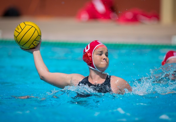 Freshman Ryann Neushul (above) scored a team-leading four goals in Saturday's MPSF semifinal win against Cal. (ERIN CHANG/isiphotos.com)