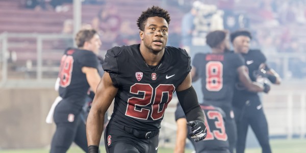 A 2018 team captain, fifth-year inside linebacker Bobby Okereke led the Cardinal in tackles last season. He'll play alongside 2018 First-Team All-Pro Darius Leonard next season in Indianapolis. (KAREN AMBROSE HICKEY/isiphotos.com)