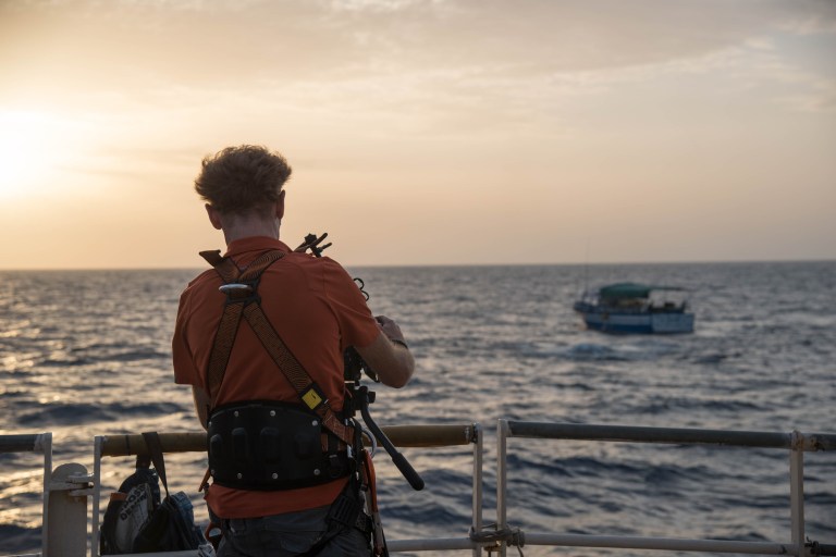 The Academy-Award nominated documentary "Lifeboat" chronicles the harrowing journeys of several refugees (courtesy of Ryot and Spin Film).