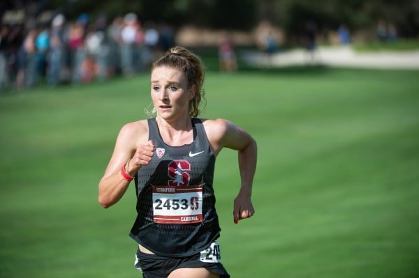 Competing in her final season in a Stanford singlet, fifth-year senior and 12-time All-American Elise Cranny (above) led the women's cross country team to a fifth-place finish at the NCAA Championships in the fall of 2018. She placed 11th individually as Stanford's highest finisher.  (JOHN TODD/isiphotos.com)