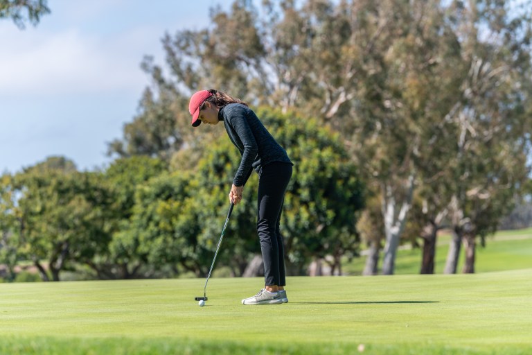 Junior Albane Valenzuela (above) finished sixth overall in the tournament. The Cardinal are headed into the quarterfinals of the NCAA Tournament, facing off against No. 3 Duke on Tuesday morning. (ROB ERICSON/isiphotos.com)