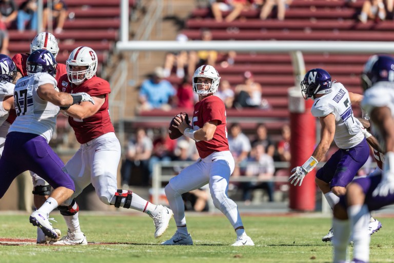 Junior quarterback Davis Mills (above) took over the Stanford offense after senior K.J. Costello's injury against Northwestern. Mills is set to make his first career start against USC. (ROB ERICSON/isiphotos.com)