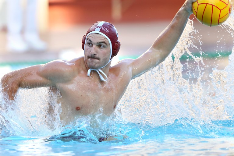 Junior Tyler Abramson (above) co-lead the Stanford attack on Friday night, scoring four goals in the 16-5 victory against San Jose State. (CHRISTOPHER VAN HARMELEN/isiphotos.com)