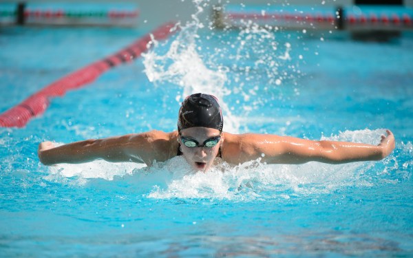 Junior Brooke Forde (above) placed third in the 200 freestyle and second in the 400 I.M. at Nationals this past summer. She will be a key contributer to this year's Cardinal women's swim team (JOHN TODD/isiphotos.com)