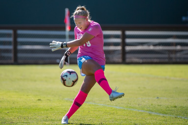 Redshirt freshman Katie Meyer (above) has allowed just a single goal in seven complete games. Despite starting just half the games this year, Meyer's six clean sheets are fourth best among keepers in the conference. (LYNDSAY RADNEDGE/isiphotos.com)