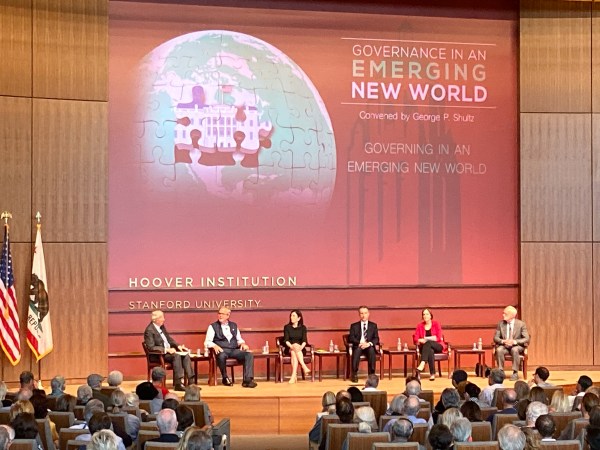 Former Florida Governor Jeb Bush was among a panel of decorated speakers who gathered on Tuesday to discuss how modern social and political dynamics are affecting the current state of government, journalism and policy in America. (Photo: SOPHIE REGAN/The Stanford Daily)